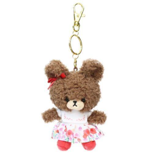 日本産 くまのがっこう グッズ マスコット 絵本キャラクター ミニ ぬいぐるみキーホルダー 花柄ワンピ Aynaelda Com