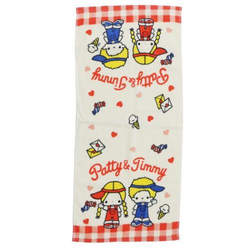 ロングタオル　パティ パティ＆ジミー プリントロングタオル フェイスタオル スタンダード
