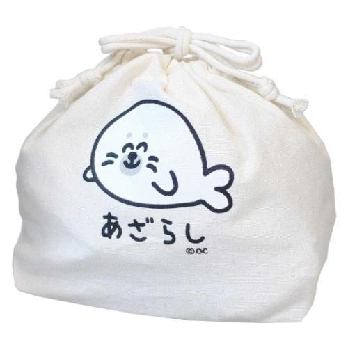 おえかきさん きんちゃくポーチ 巾着袋 キャラクター あざらしさん