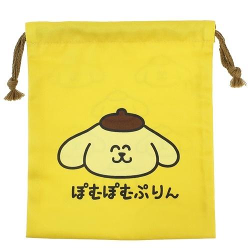 ポムポムプリン サンリオ キャラクター 巾着袋 きんちゃくポーチ ぽ