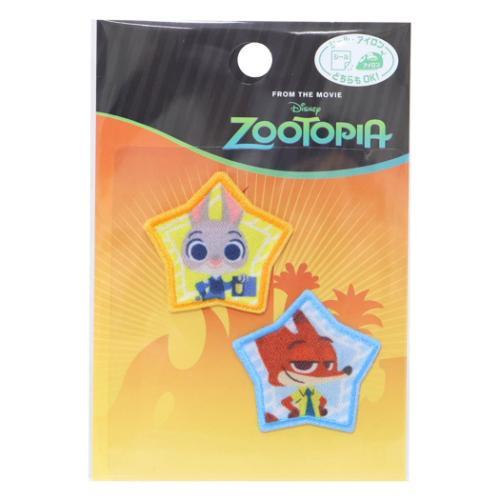 ズートピア ワッペン ミニアイロンパッチシール2枚セット ディズニー