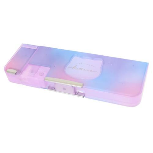 筆箱 窓あきシアードロップソフトペンケース モフモフキトゥンズ