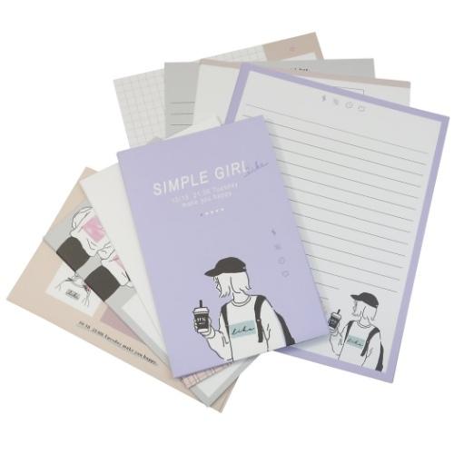 シンプルガール レターセット ボリューミー レター 女の子 便箋 封筒 手紙セット Qla シネマコレクション ヤフー店 通販 Yahoo ショッピング