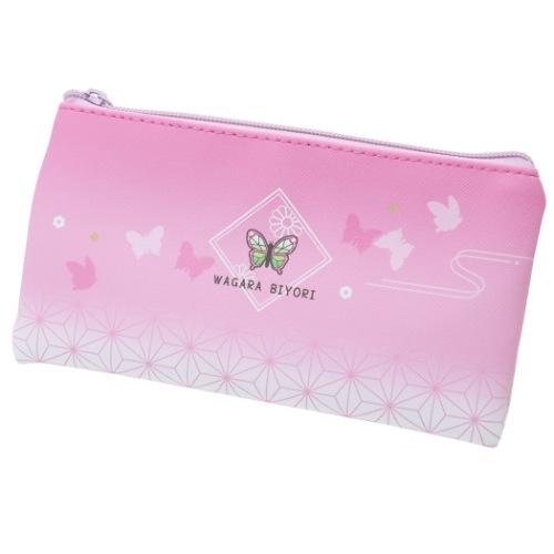 和柄びより ペンケース チューズミー ペンポーチ チョウ ピンク