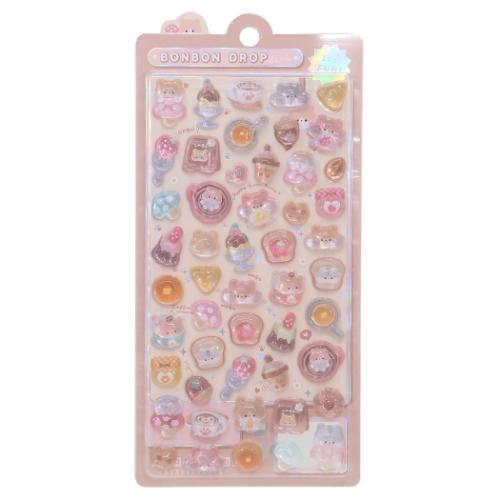 お一人様1つまで】シールシート ボンボンドロップシール はむはむ