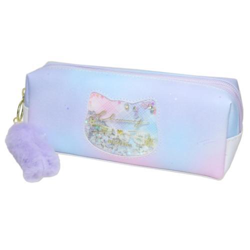 ペンケース 2ポケットBOXペンポーチ チャミーキトゥン パープル 新入学