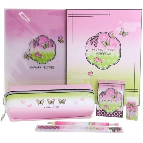 和柄びより グッズ 文房具セット 中学生 高校生 クーリア 7点 おしゃれ文具セット もも Qla Set 18 シネマコレクション ヤフー店 通販 Yahoo ショッピング