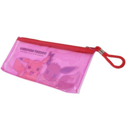 筆箱 ポケットモンスター クリア フラットポーチ ポケモン ピカチュウ イーブイ 5 9 5 1cm ペンケース Sans シネマコレクション ヤフー店 通販 Yahoo ショッピング