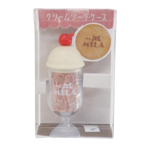 クリップ グッズ クリップ入り クリームソーダケース 事務用品 かわいい 純喫茶文具シリーズ ピンク Skm シネマコレクション ヤフー店 通販 Yahoo ショッピング