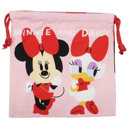 ミニー デイジー グッズ 巾着袋 きんちゃくポーチ リボン ディズニー キャラクター Sm Apsd5008 シネマコレクション ヤフー店 通販 Yahoo ショッピング