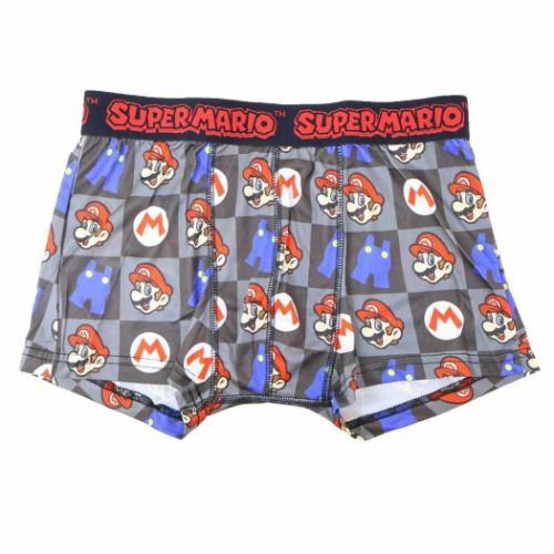 スーパーマリオ キャラクター 男性用下着 転写ボクサーブリーフ マリオ
