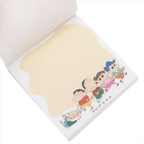 クレヨンしんちゃん アニメキャラクター メモ帳 スクエアメモ 水彩