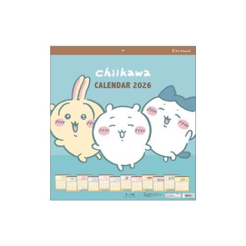 ちいかわ　ソフビパペットマスコット2 カレンダー2026壁掛け Amazon.co.jp: ちいかわカレンダー2026 ([カレンダー]) : ナガノ