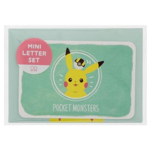ポケモン キャラクター 手紙セット ミニ レターセット Poke Days ピカチュウ グリーン ポケットモンスター グッズ