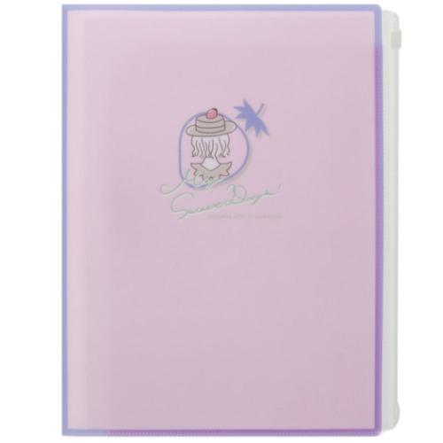 ファイル クリアファイル A4 6ポケット ジップファスナー付 MY SWEET