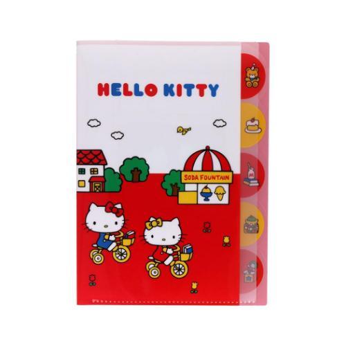 ハローキティ グッズ ポケットファイル キャラクター ダイカットクリア
