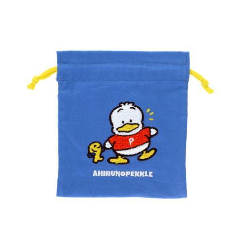あひるのペックル サガラ刺繍巾着 巾着袋 レトロ SC4 サンリオ