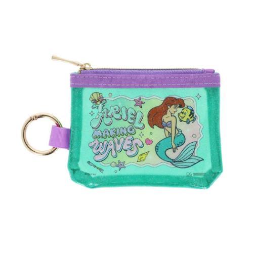 ディズニープリンセス リトルマーメイド クリアポーチ カラビナ付き