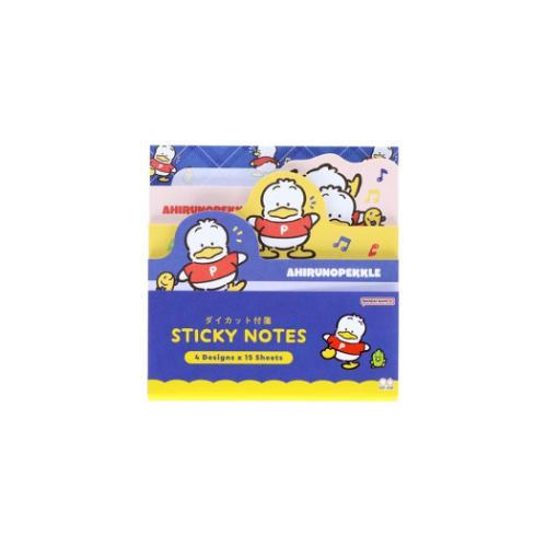 あひるのペックル キャラクター 付せん ダイカットブロック付箋 レトロ