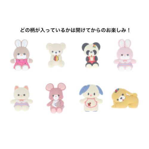 ピンバッチ レトロぬいぐるみこれくしょん フロッキーピンバッジ 全8種