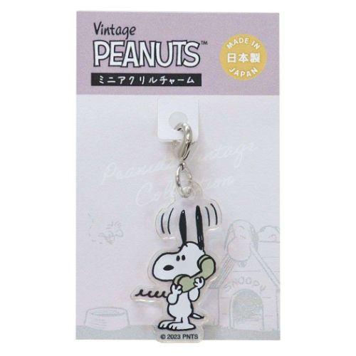 PEANUTS スヌーピー キーホルダー ミニアクリルチャーム テレフォン 