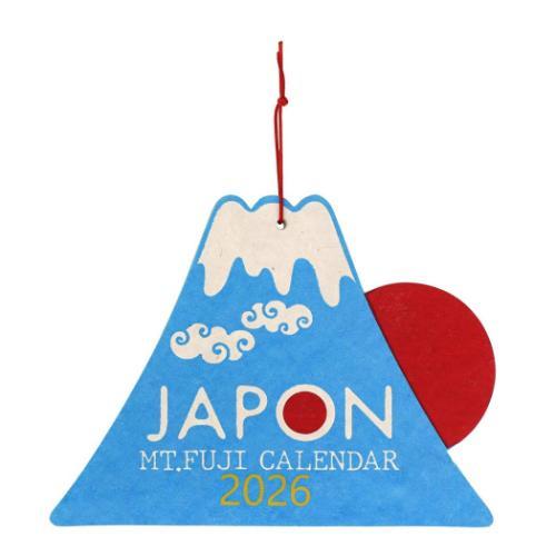 50%OFF】2026Calendar シェイプカレンダー フジサン 壁掛けカレンダー