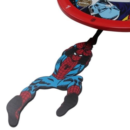 スパイダーマン グッズ 壁掛け振り子時計 キャラクター 足振り