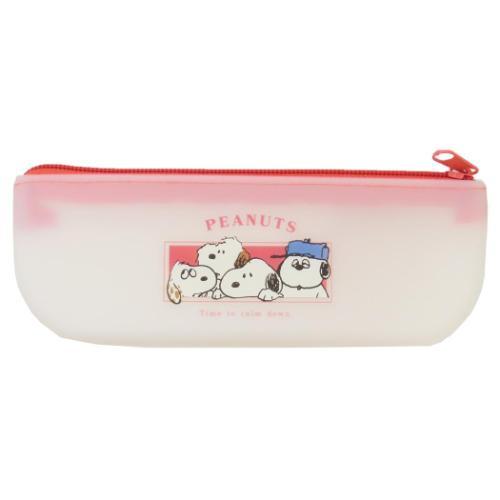 スヌーピー グッズ ペンポーチ ピーナッツ キャラクター SOFUTTO シリコーンマルチケース