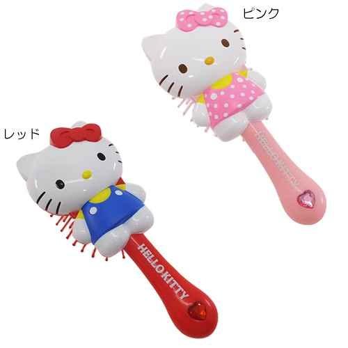 100％品質 国内正規品 ハローキティ くし ダイカットヘアブラシ レッド ピンク サンリオ sanrio ユニック 可愛い コスメ雑貨 キャラクターグッズ uneuneune.com uneuneune.com