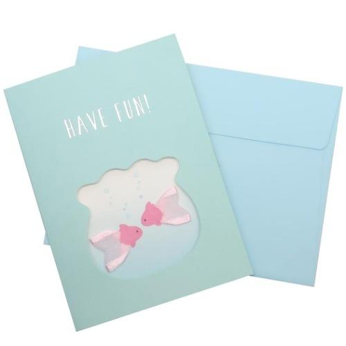 グリーティングカード グッズ 封筒付き サマーカード 大人 かわいい 金魚リボン Have Fun Act Gp 148s キャラクターのシネマコレクション 通販 Yahoo ショッピング