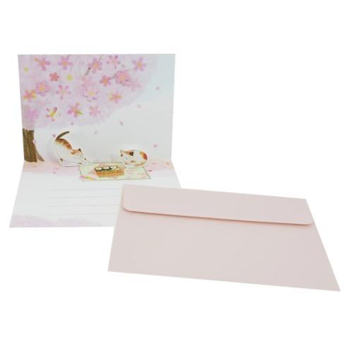 グリーティングカード 封筒付き ポップアップカード 四季の詩歴 お花見 メッセージカード グッズ キャラクターのシネマコレクション 通販 Paypayモール
