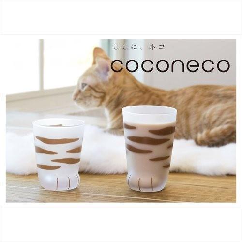 coconeco ガラスコップ タンブラー アデリア 親猫トラ 食器 300ml ギフト プレゼント｜cinemacollection｜02