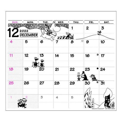 お買い得品 ムーミン 卓上 カレンダー 22年 ペンホルダー ふせん付き スケジュール 北欧 インテリア 毎日続々入荷