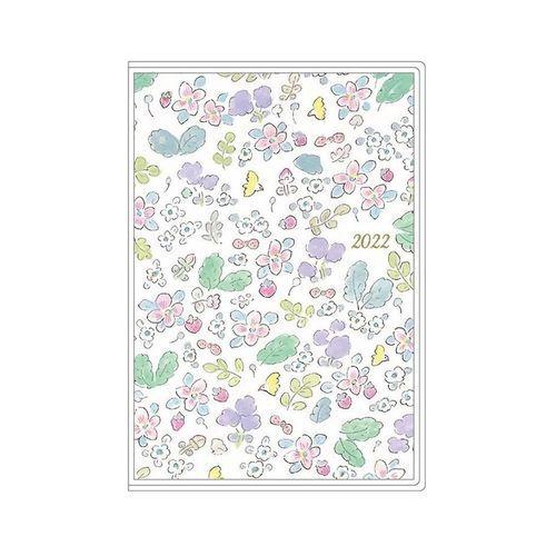 A6 ラッピング無料 マンスリー 手帳 22年 バードフラワー ハルペイ ダイアリー Apj セール 849円 10月始まり 月間