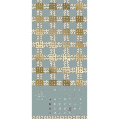 与え 壁掛けカレンダー23年 点と線模様製作所 岡理恵子 23calendar Apj ゴールドアクセント1 6円 Aynaelda Com