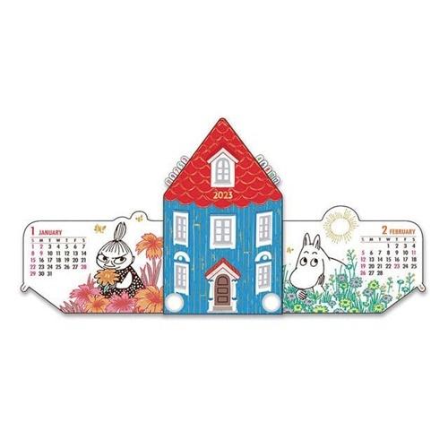 キャラクターのシネマコレクションムーミン 北欧 キャラクター 23calendar 卓上カレンダー23年 ダイカットスライド 2ヶ月クリスマス プレゼント 男の子 女の 適切な価格