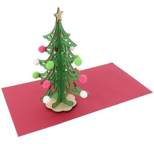 クリスマスカード グッズ ミニウッドツリーカード Xmas Woodcardseries グリーン キャラクターのシネマコレクション 通販 Paypayモール