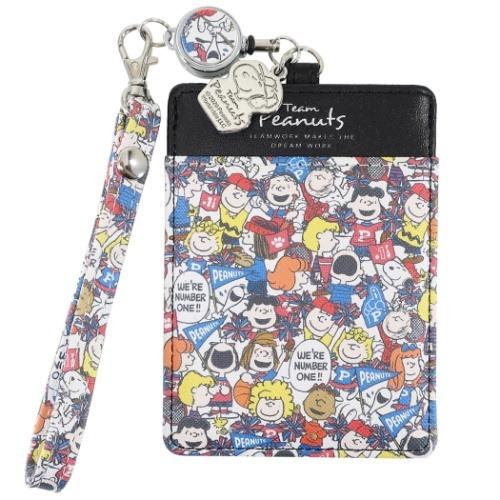 スヌーピー 定期入れ グッズ リール付き シングル パスケース カラフルチア ピーナッツ キャラクターのシネマコレクション 通販 Paypayモール