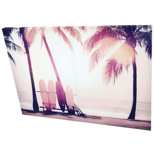 キャンバスアート インテリア 写真 アート Carino Canvas Art Surfboard and palm tree 700x500mm 美工社｜cinemacollection｜03