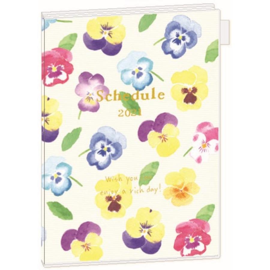 手帳 21 年 Nami Nami B6 マンスリー スケジュール帳 パンジー 月間 ダイアリー 10月始まり アーティスト デザイン キャラクターのシネマコレクション 通販 Paypayモール