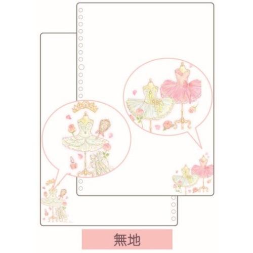 たけいみき グッズ 無地 ルーズリーフ 26穴 ガーリーイラスト B5 学習ノート519円 Txrehabassoc