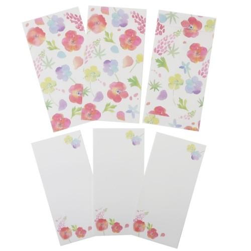 ぽち袋 Nami 3枚セット アネモネとルピナス クローズピン ポチ袋 大 金封308円 超歓迎 ポチ袋