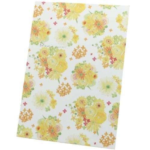 最安価格 便箋 Nami レターパッド イエローフラワー 手紙 便せん ガーリーイラスト Riosmauricio Com