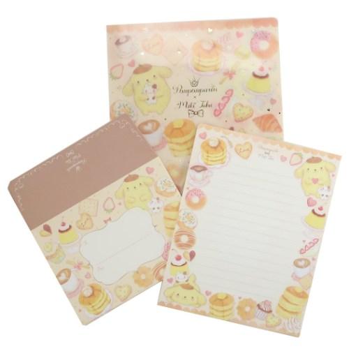 ポムポムプリン × たけいみき A5 ファイル付き レターセット サンリオ