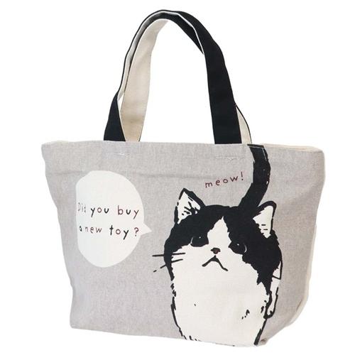 ランチバッグ ファスナー付き ミニ トートバッグ ミントイン まめはち