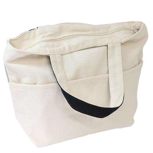 ランチバッグ ファスナー付き ミニ トートバッグ ミントイン まめはち