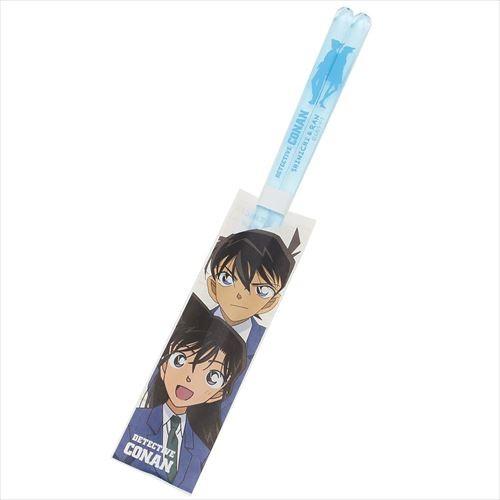 クリア箸 名探偵コナン おはし 新一＆蘭 ライトブルー 金正陶器 日本製