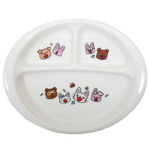 ノンタン こども ランチ皿 キッズ食器 金正陶器 23×18×3cm プレゼント