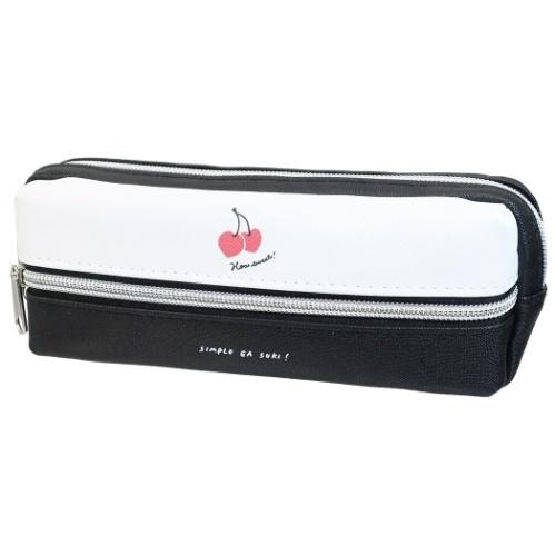 筆箱 3ルーム ペンポーチ Simple Ga Suki チェリー クラックス ペンケース 新学期準備文具 かわいい キャラクターのシネマコレクション 通販 Paypayモール