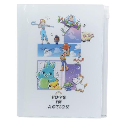 ファイル トイストーリー ジップファスナー付 6ポケット A4 クリア